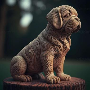 3D model Levretka dog (STL)